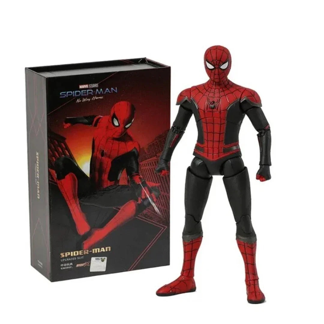 Marvel Studios Spider-Man No Way Home : 1:10 Scale Spiderman Upgraded Suit Figure by ZD Toys (Size-7 Inch)