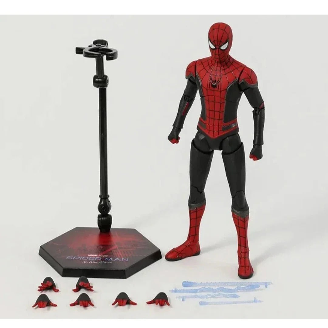 Marvel Studios Spider-Man No Way Home : 1:10 Scale Spiderman Upgraded Suit Figure by ZD Toys (Size-7 Inch)