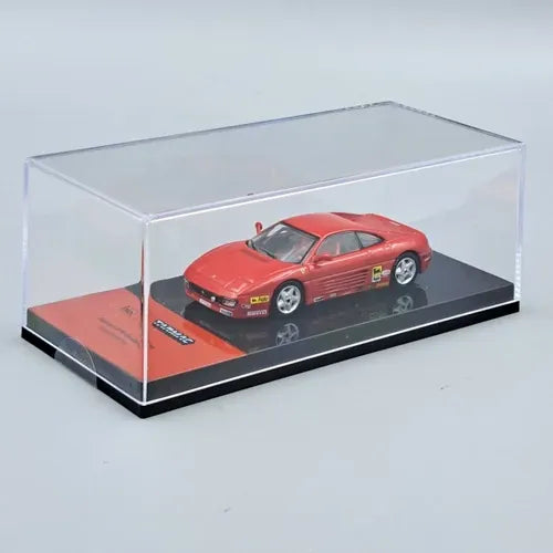 IXO Models Tarmac Works Hobby64 Scale 1:64 Premium Diecast Car Model with Acrylic Case - Ferrari 348 Challenge Presentation