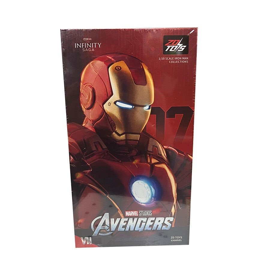 Marvel Studios The Avengers : The Infinity Saga 1:10 Scale Iron Man Mark MK07 Figure by ZD Toys (Size-7 Inch)