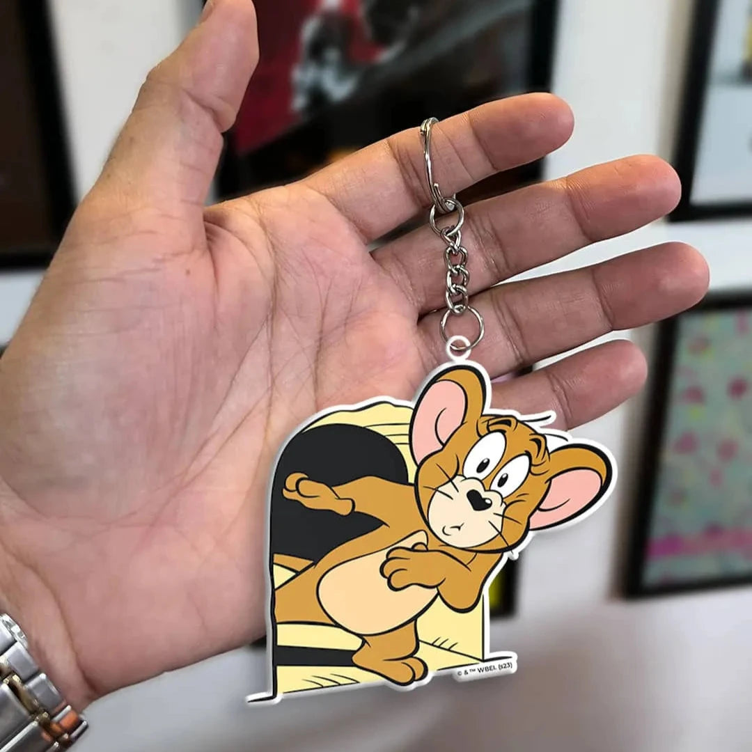 アクセサリー jerry Buy Jerry - Who's There Acrylic Keychain - The Peppy Store