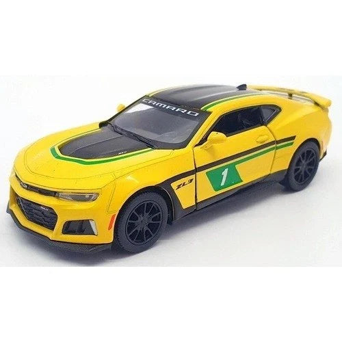 Kinsmart Metal Scale 1 : 38 Diecast Scale Model with Openable Doors and Pull Back Action - Chevrolet Camaro Livery Edition