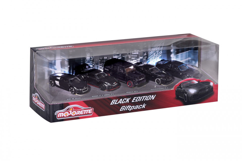 Majorette Black Edition 2023 Giftpack Premium Diecast Car Model - Set of 5