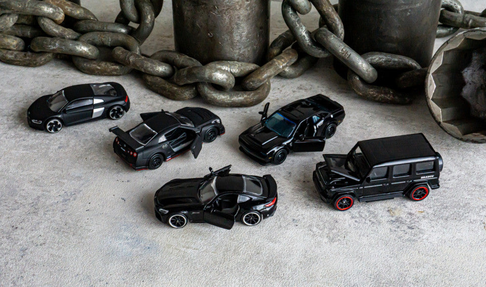 Majorette Black Edition 2023 Giftpack Premium Diecast Car Model - Set of 5