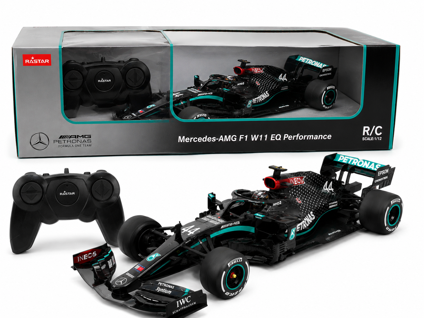 Rastar Scale 1 : 12 2.4GHz Remote Control Car - Mercedes AMG F1 W11 EQ Performance