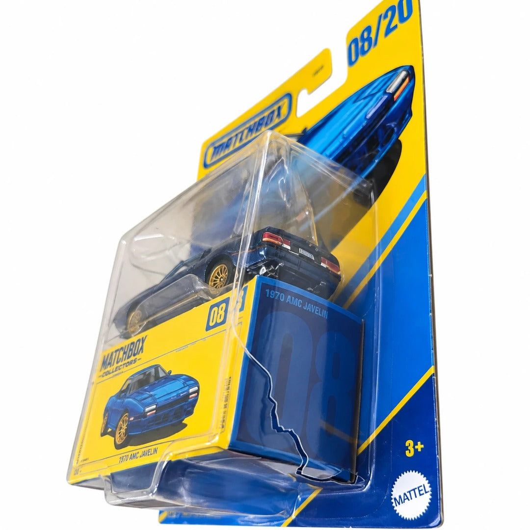 Matchbox 1988 Mazda RX-7 1:64 diecast model damaged blister packaging angle view