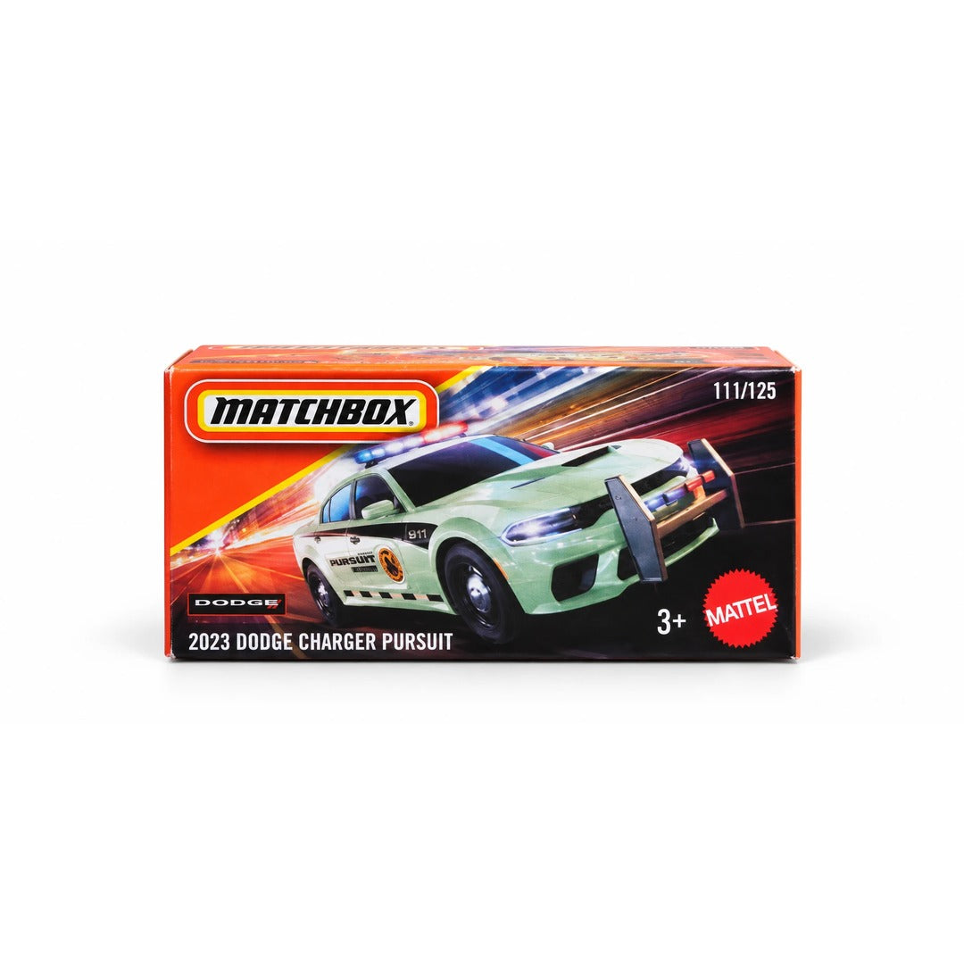 Matchbox 2023 Dodge Charger Pursuit Police Car 1:64 Diecast Model Car