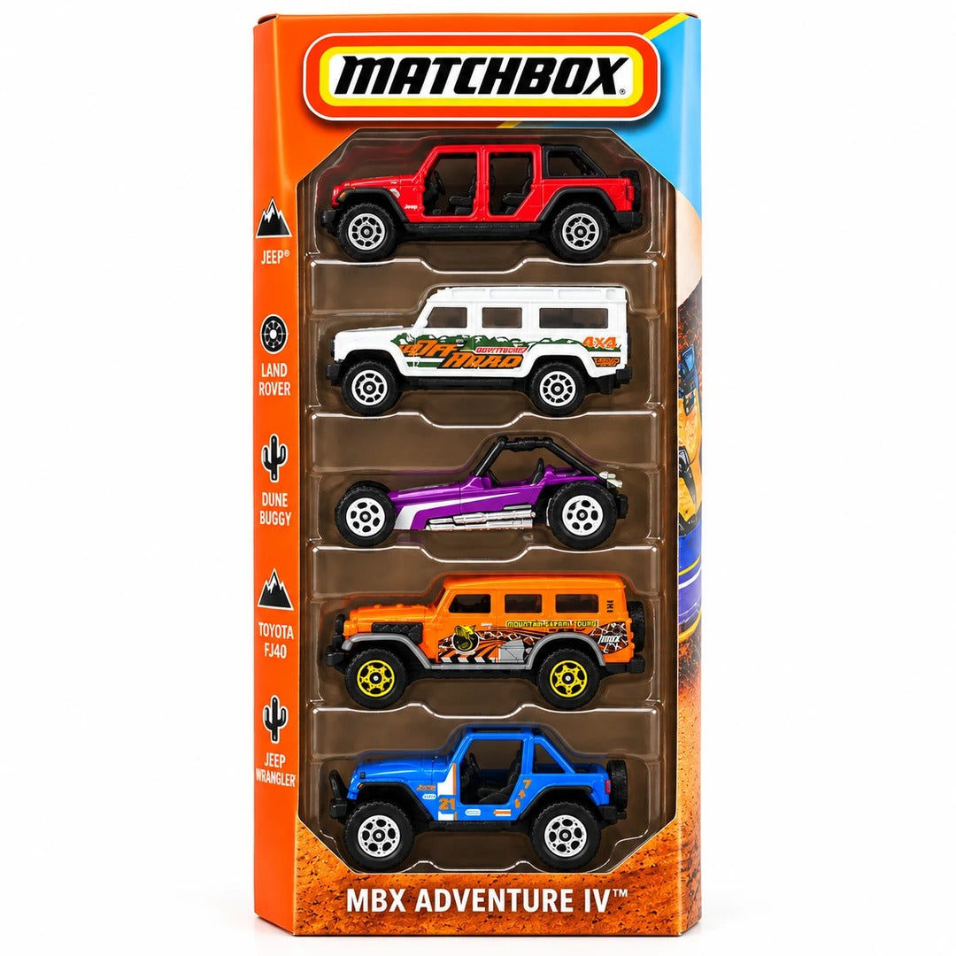 Matchbox MBX Adventure IV 5-Pack box