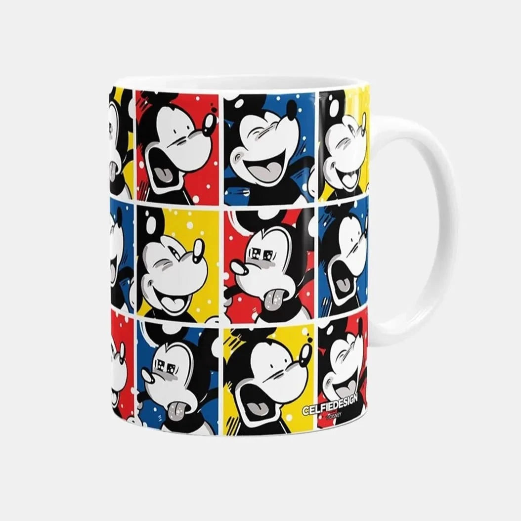 Moods Of Mickey - White Ceramic Coffee Mug