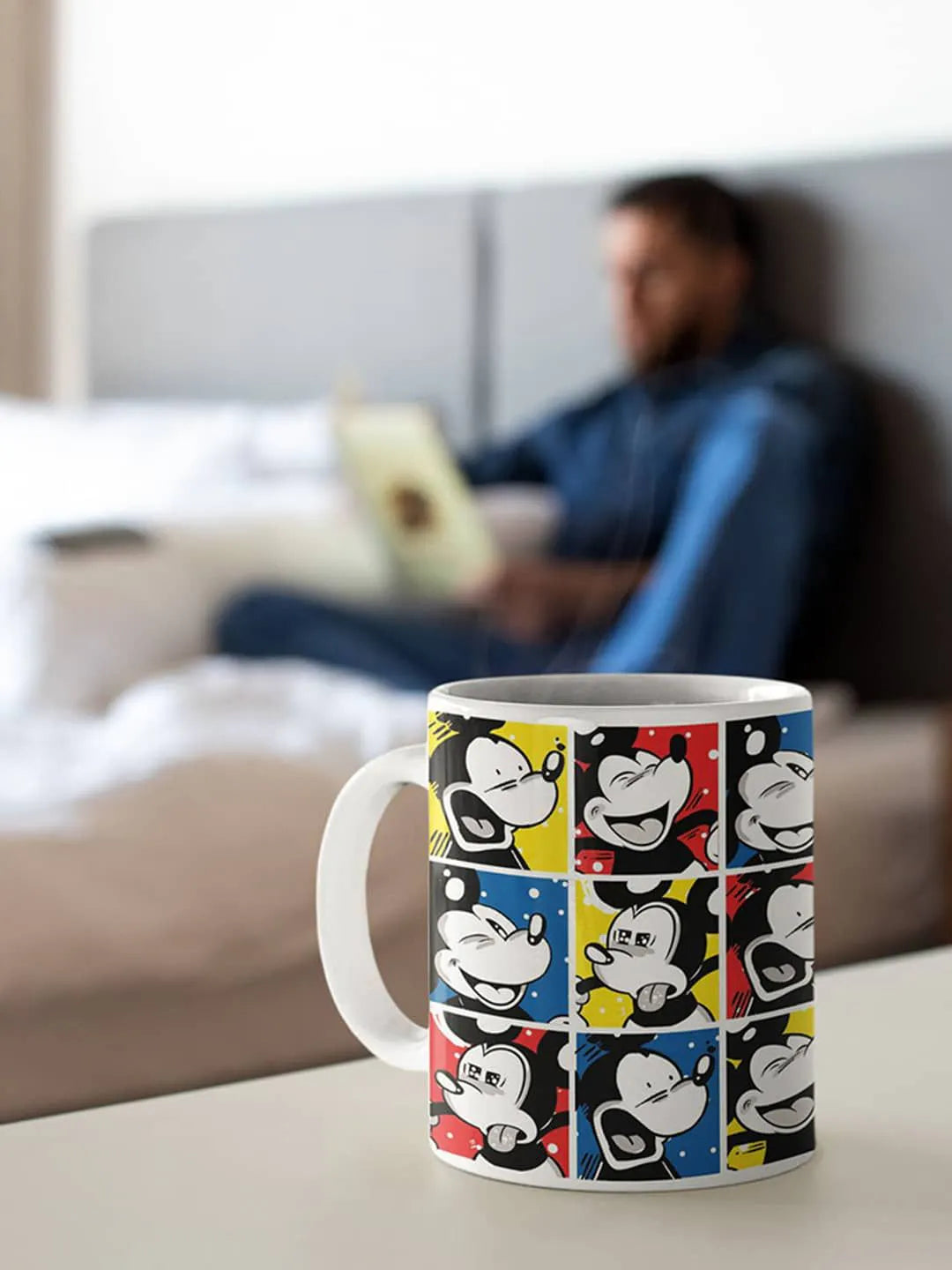 Moods Of Mickey - White Ceramic Coffee Mug