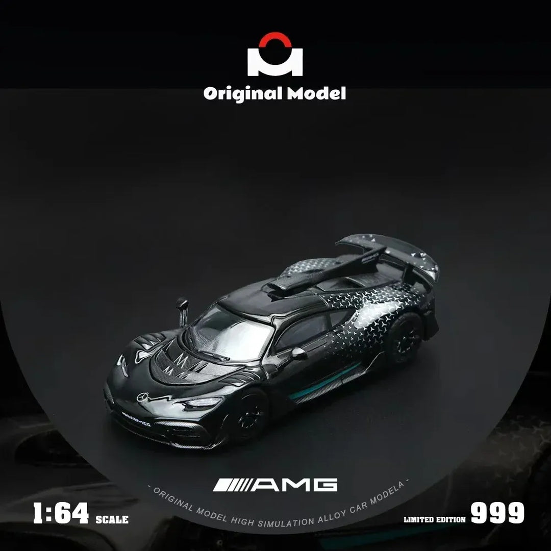 Mercedes-AMG ONE Black Original Model 1:64 Scale Diecast Model Car with Display Case Limited Edition