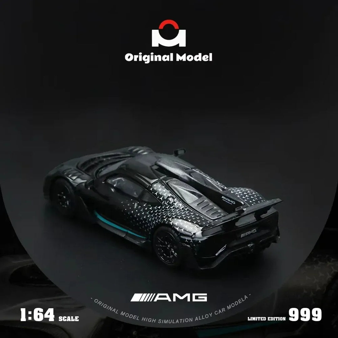 Mercedes-AMG ONE Black Original Model 1:64 Scale Diecast Model Car with Display Case Limited Edition