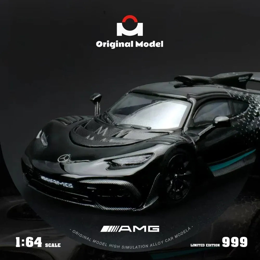 Mercedes-AMG ONE Black Original Model 1:64 Scale Diecast Model Car with Display Case Limited Edition