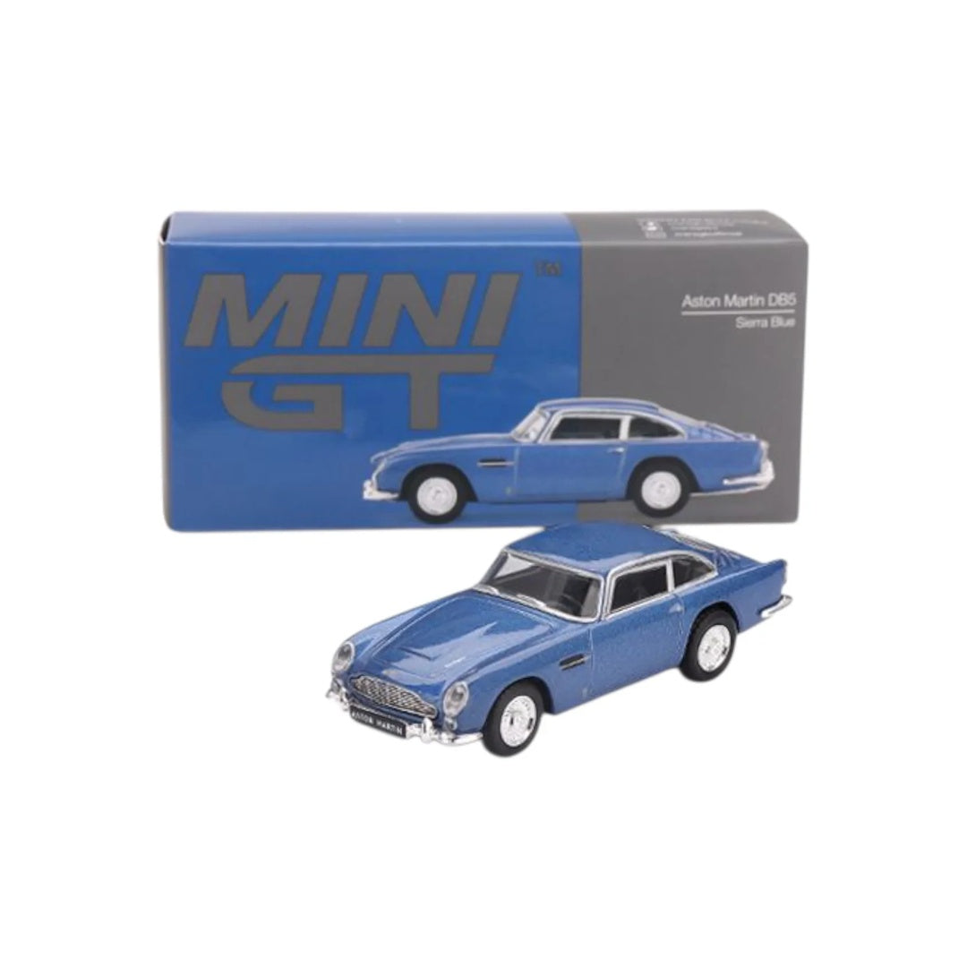 Mini GT #954 Aston Martin DB5 Sierra Blue 1:64 diecast model car with box
