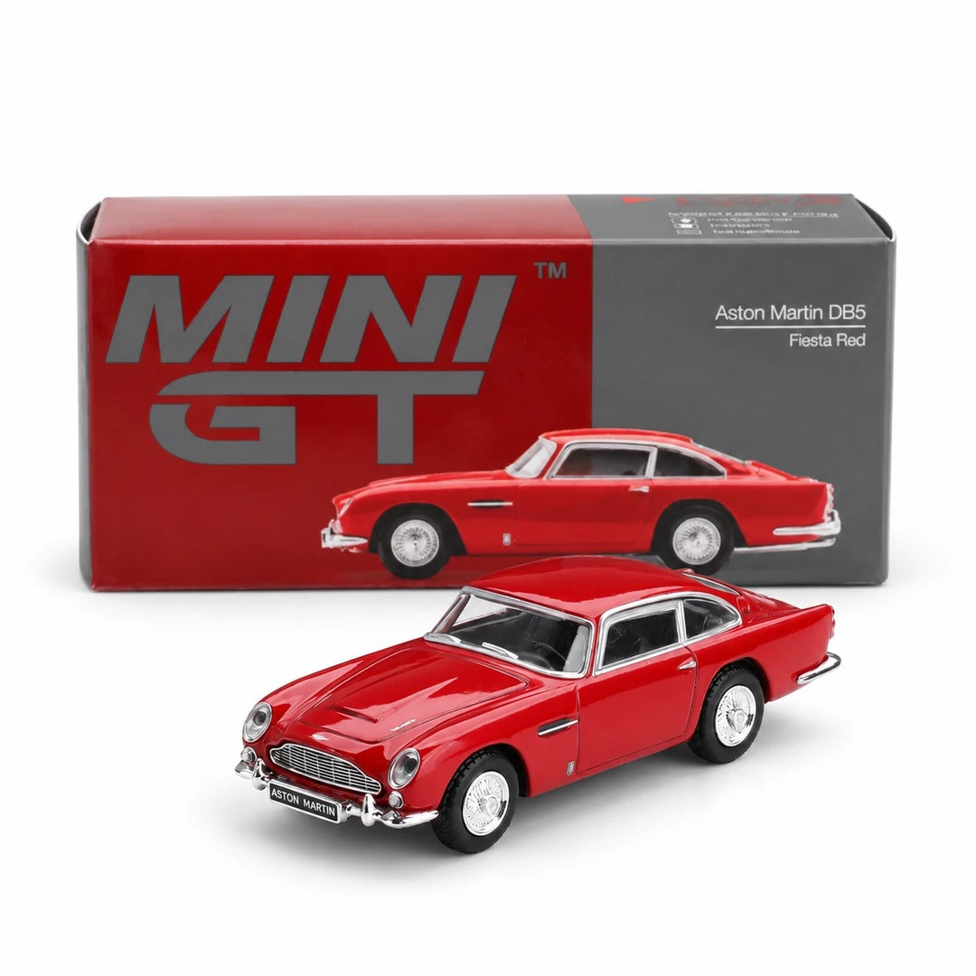 MINI GT #1305 Aston Martin DB5 Fiesta Red 1:64 Diecast Model Car