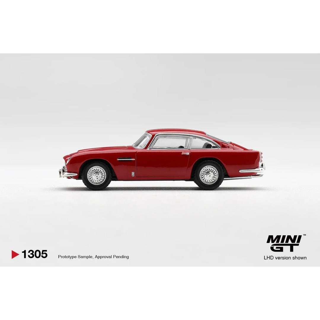 MINI GT #1305 Aston Martin DB5 Fiesta Red 1:64 Diecast Model Car