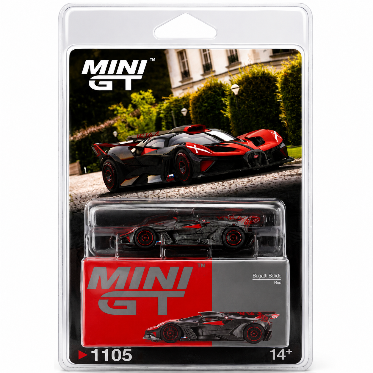 Bugatti Bolide MINI GT 1:64 Scale Diecast Model Car Blister Pack