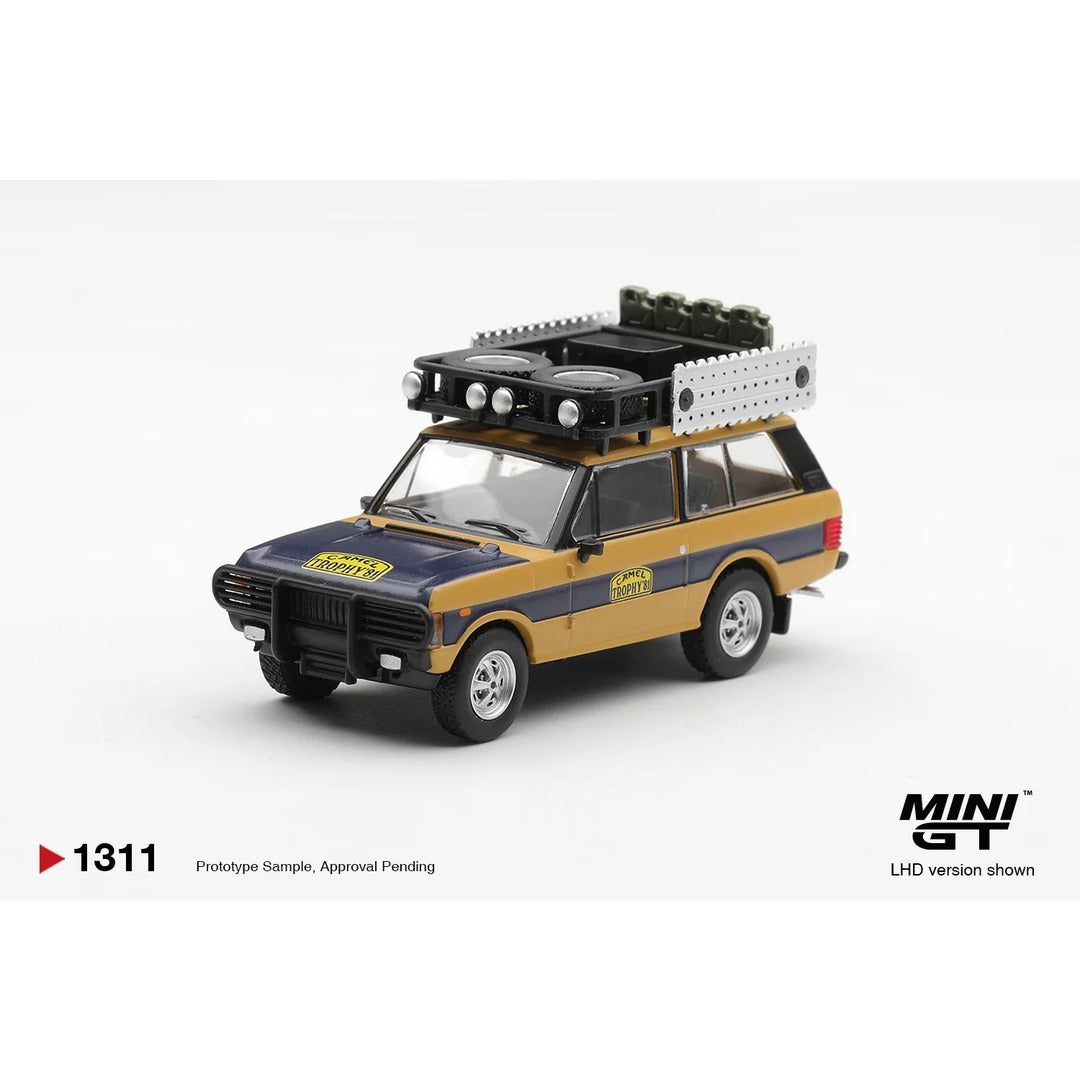 Mini GT #1311 Range Rover 1981 Camel Trophy - front view