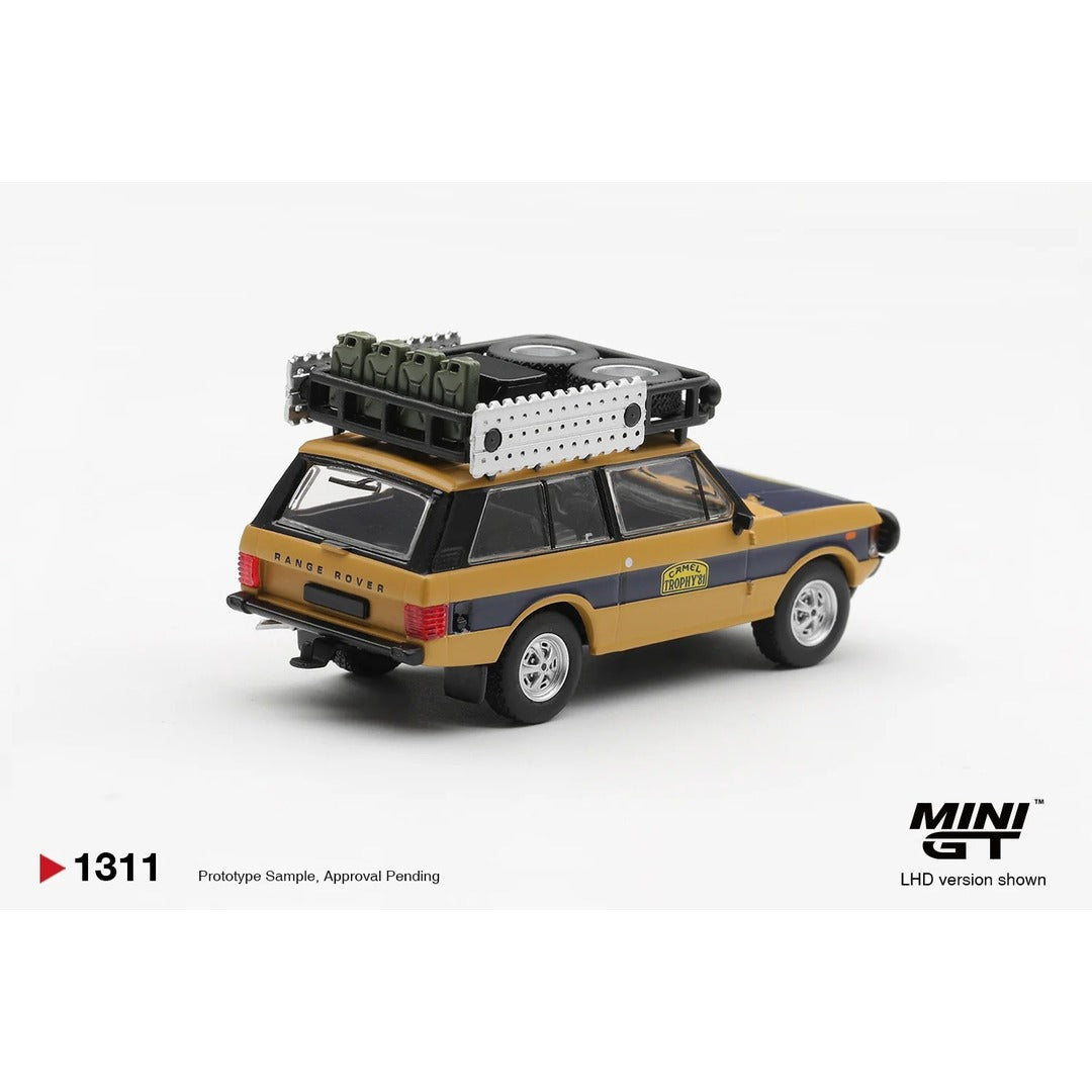 Mini GT #1311 Range Rover 1981 Camel Trophy - rear view