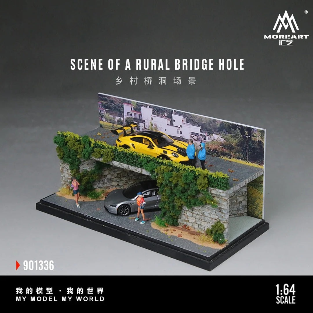 MoreArt 901336 Stone Tunnel Diorama Scene with Figures 1:64 Scale