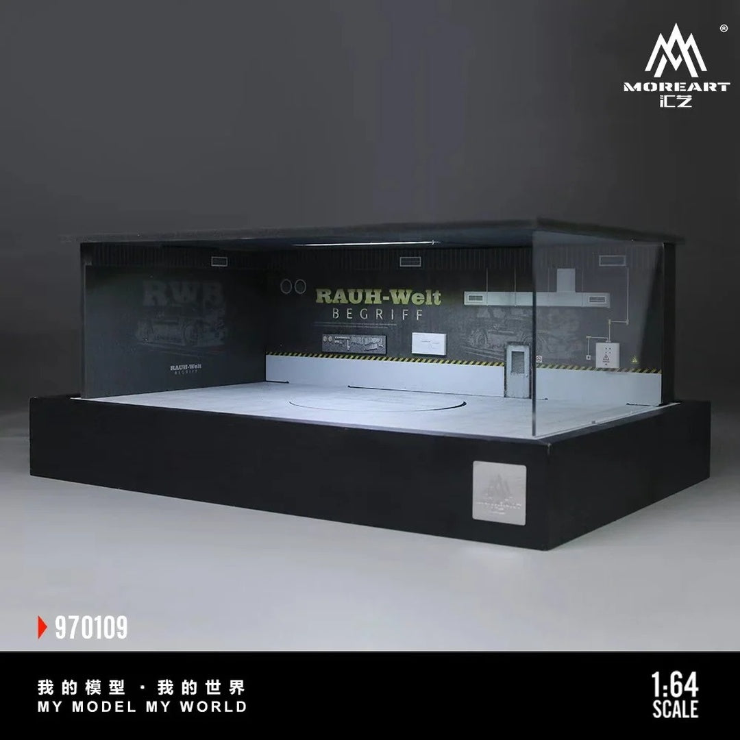 MoreArt 970109 RWB Turntable Scene Diorama Display Case 1:64 Scale
