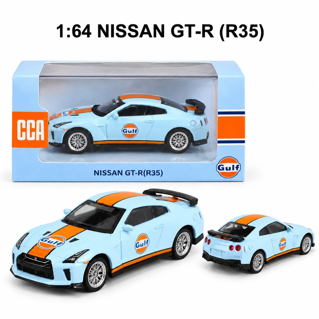 1:64 Nissan GT-R R35 Gulf front and rear