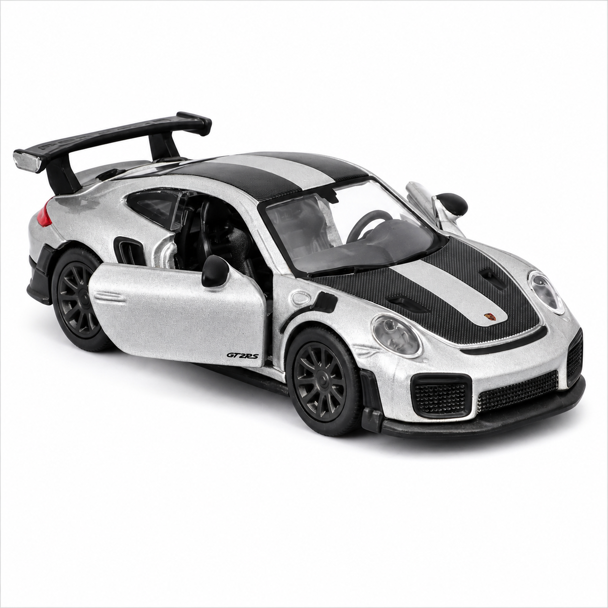 Official Bburago Porsche 911 GT2 RS Grey - 1 : 64 Diecast Scale Model