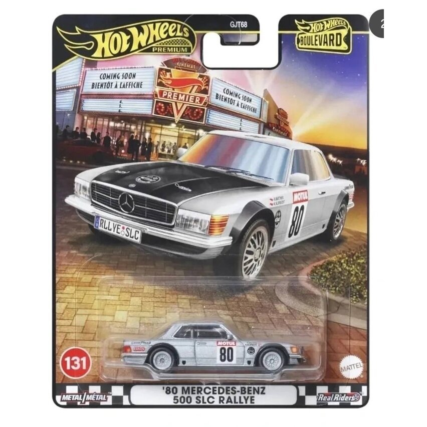 Hot Wheels Boulevard Exclusive Collection - '80 Mercedes-Benz 500 SLC Rallye 1:64 Scale Diecast Model Car