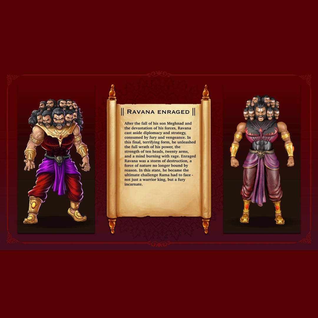 Legends of the Ramayana Ravana Enraged - Character Bio and Lore Card