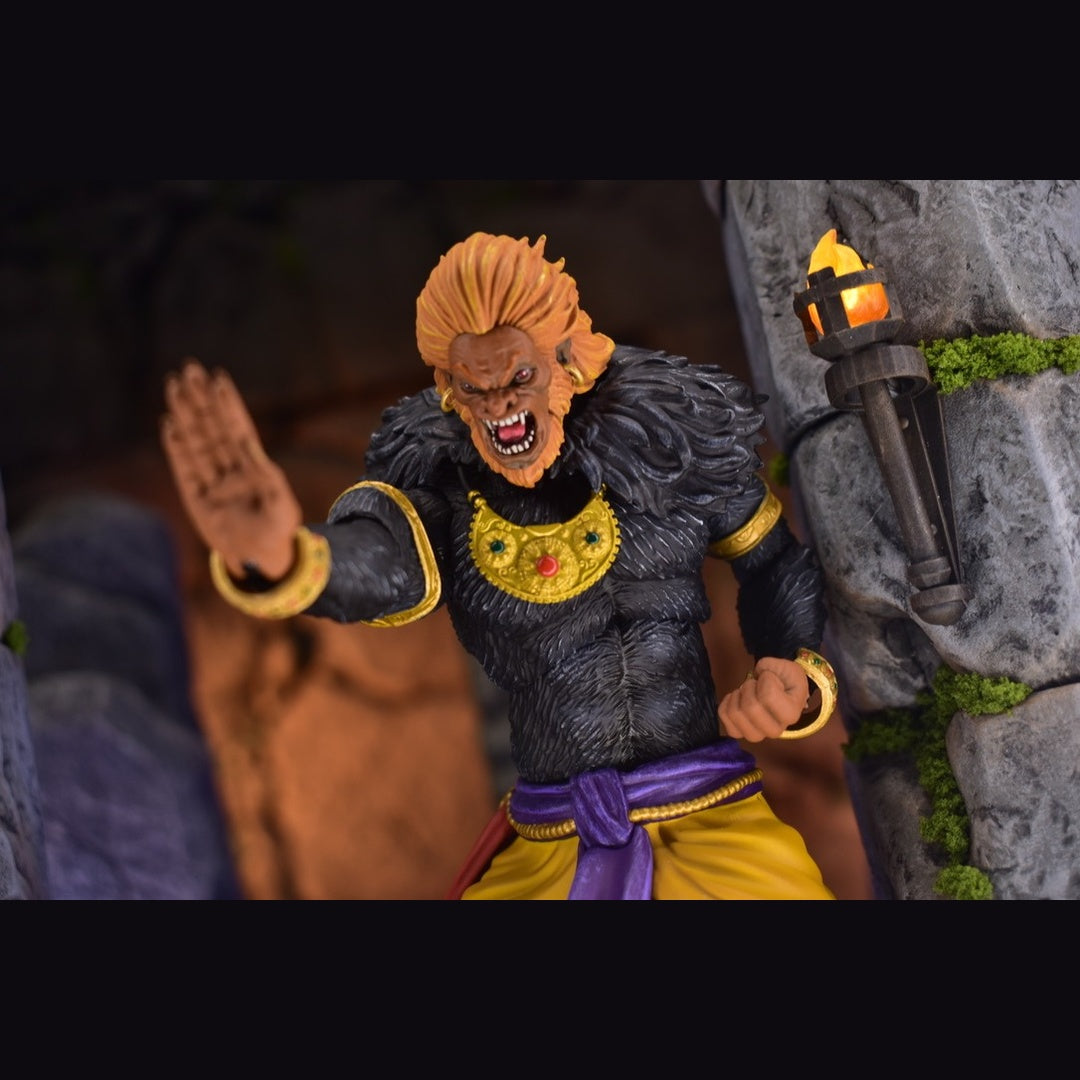 Legends of the Ramayana Vali Action Figure - Roaring Expression Close-Up