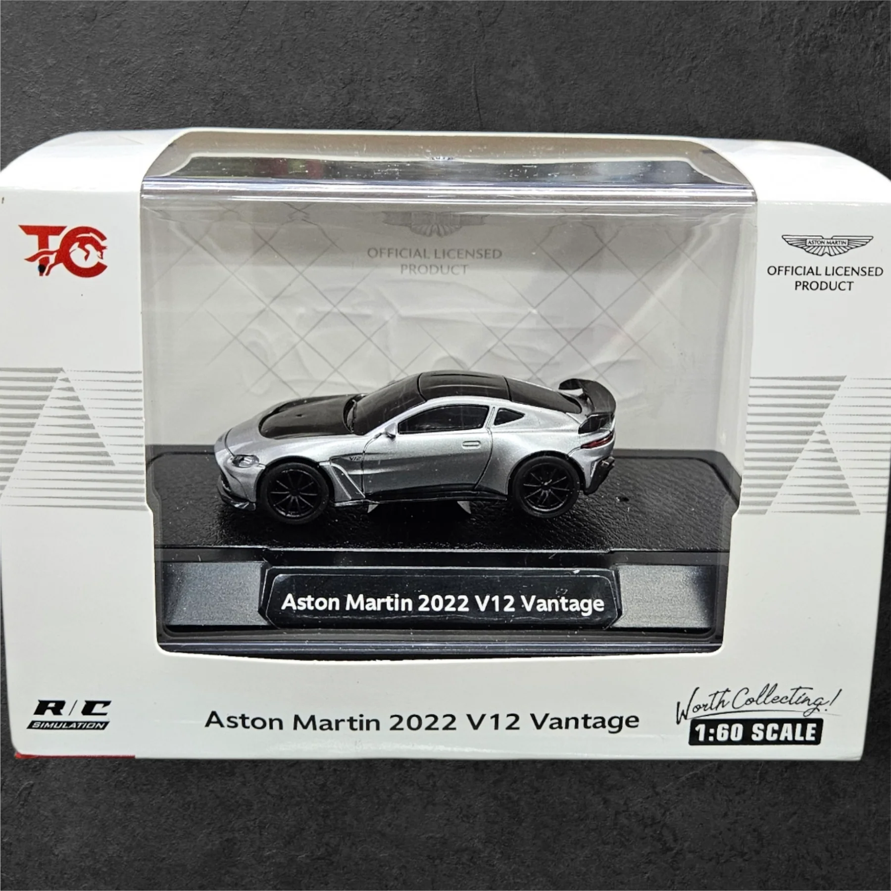 Scale 1:60 Mini 2.4 GHZ R/C Alloy Full Proportion Four-Wheel Drive Drift Car - Aston Martin 2022 V12 Vantage