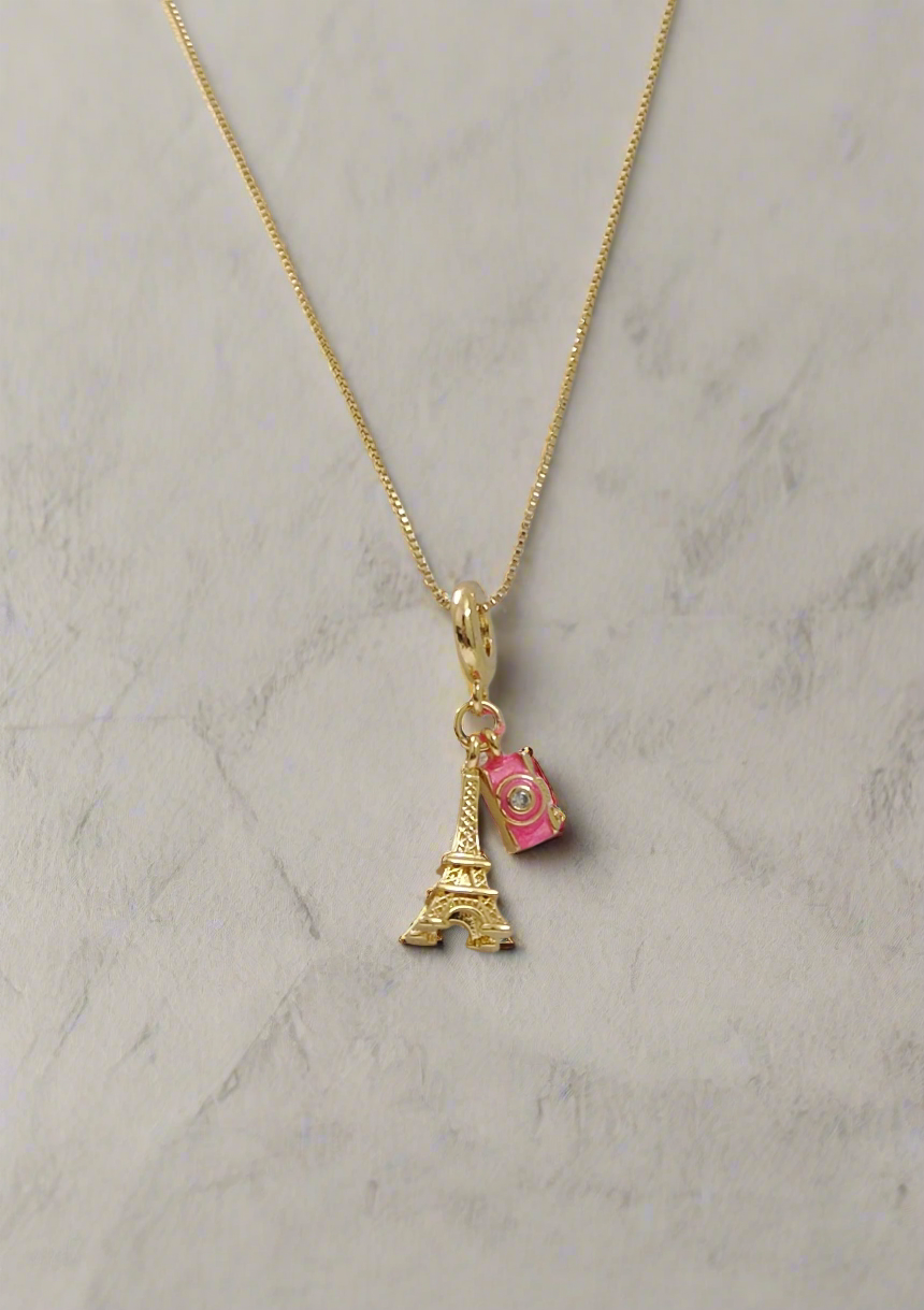 Paris at First Click Charm Necklace