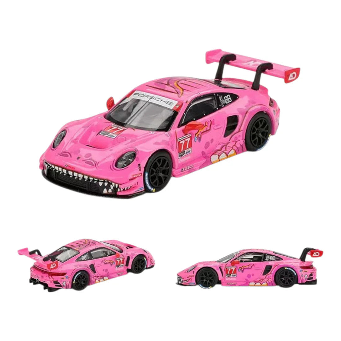 Mini GT Imported Code 1052 - Porsche 911 GT3 R #77 2024 IMSA Road America AO Racing