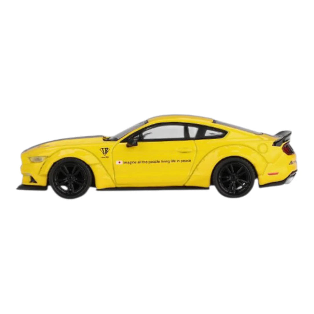 Mini GT LB-Works Ford Mustang Triple Yellow 1:64 Diecast Model Car