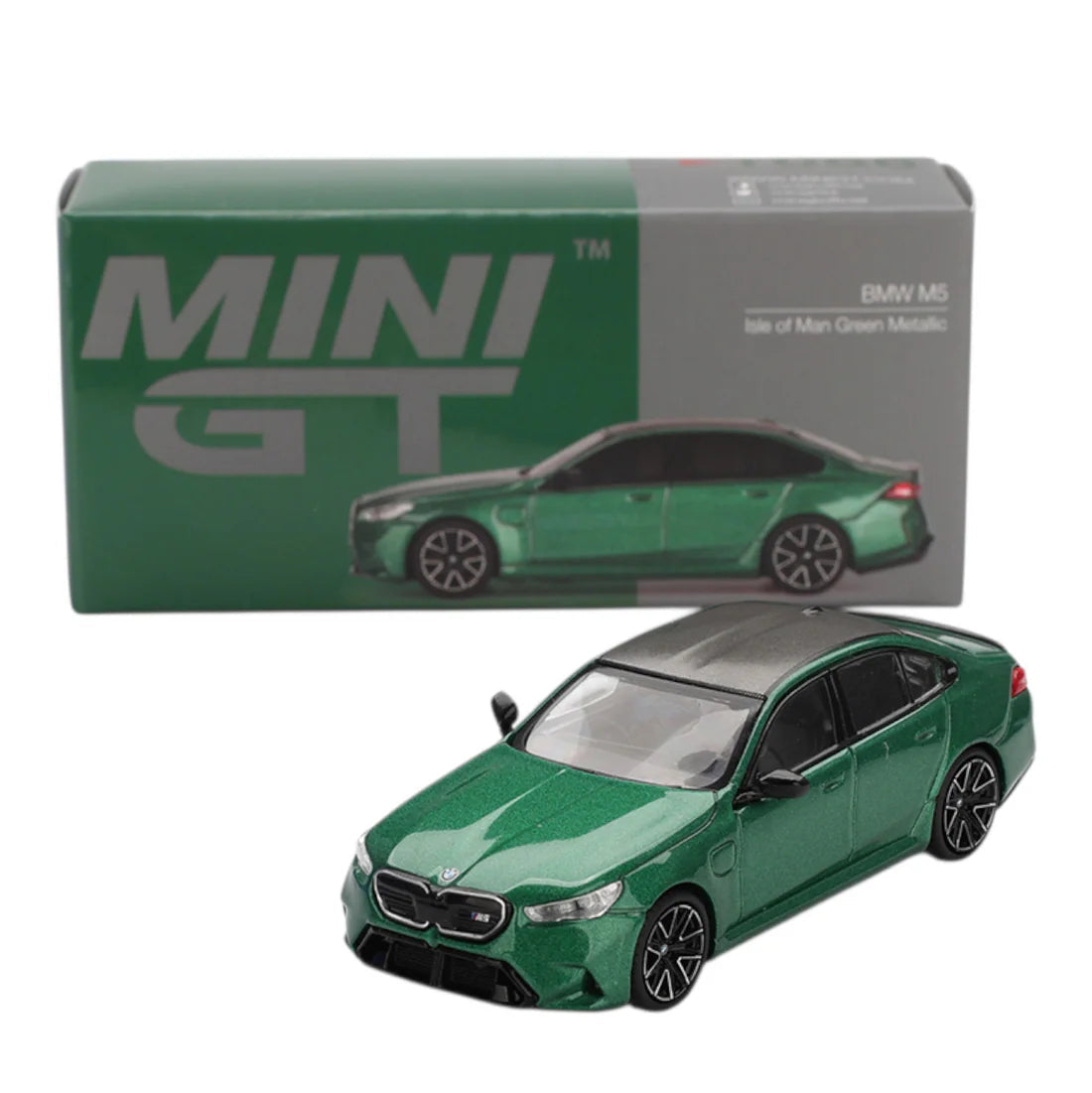 Mini GT Imported Code 1086 - BMW M5 Isle of Man Green Metallic