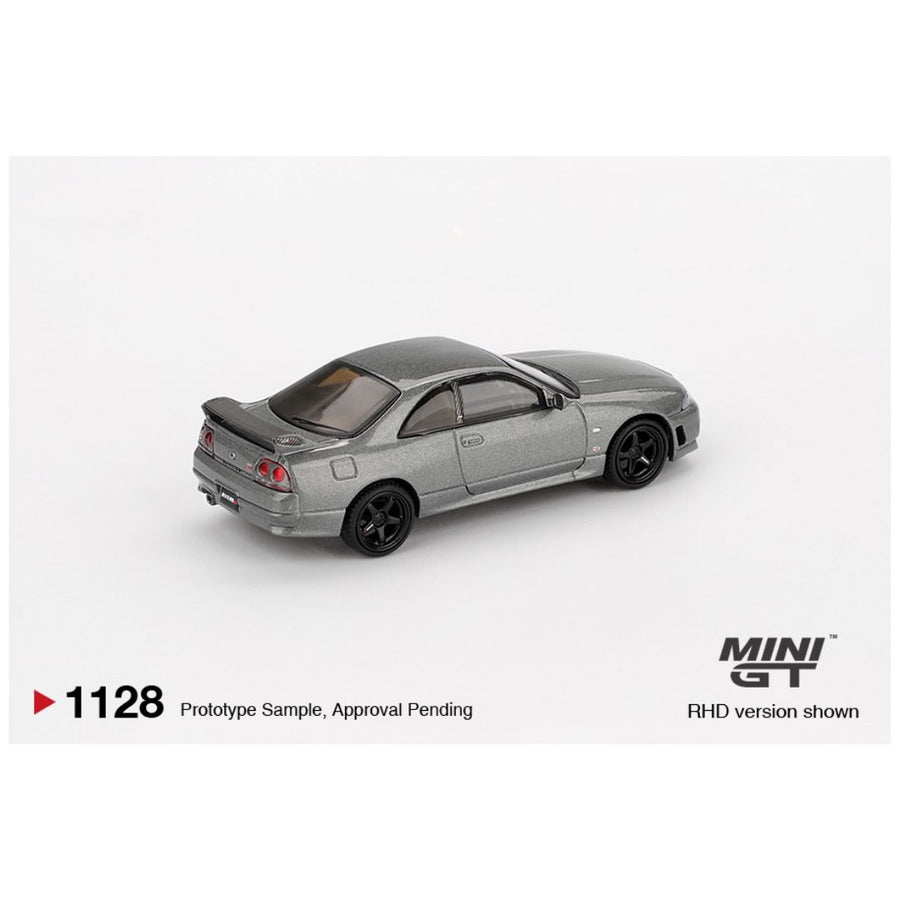 MINI GT 1128 – Nissan Skyline GT-R Dark Metal Gray (NISMO BCNR33 CRS Version)