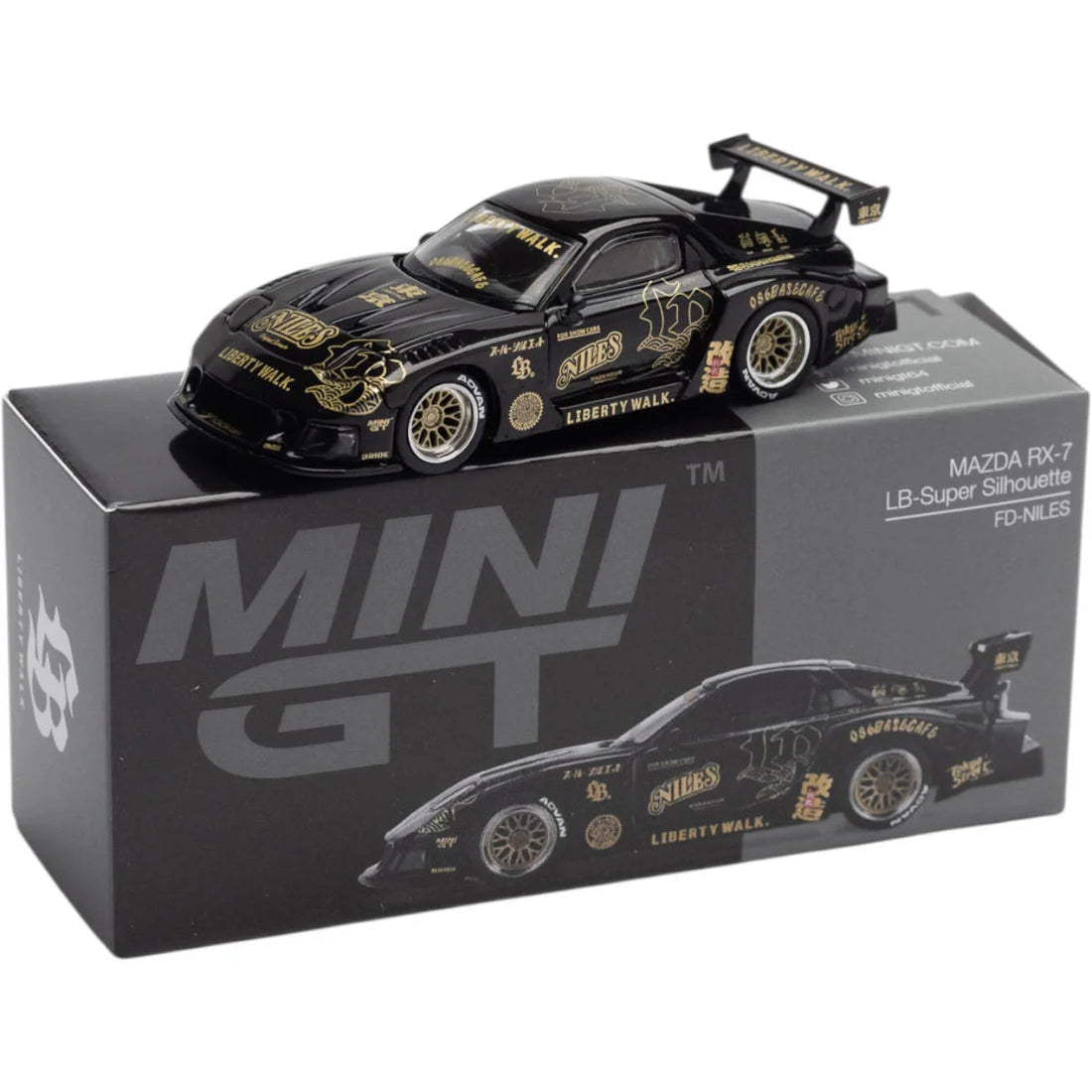 Mini GT Imported Code 1101 - Mazda RX-7 LB-Super Silhouette FD-NILES