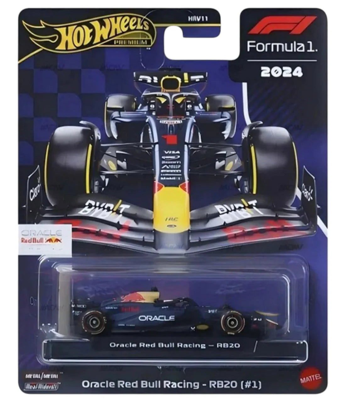 Hot Wheels Scale 1:64 Imported Premium Formula F1 2024 Diecast Model Cars Oracle Red Bull Racing RB20 #1