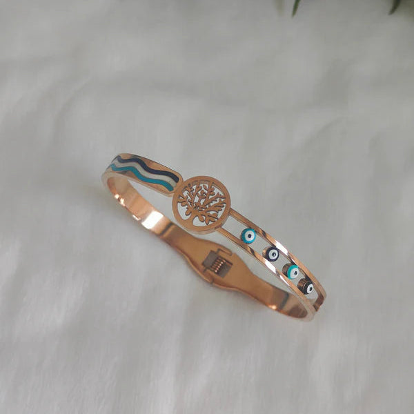 Breezy Evil Eye Cuff Bracelet