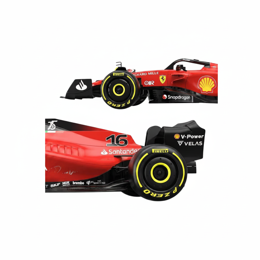 Rastar Official Licensed Ferrari F1-75 Formula 1 RC Car 1:12 Scale Remote Control Racing Car Charles Leclerc Number 16