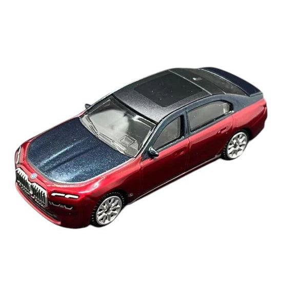 Scale 1 : 64 CCA BMW i7 - Red-Black Diecast Metal Model Car