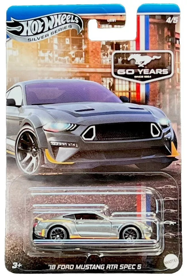 1:64 Hot Wheels Celebrations 2025 - 60 Years of Mustang Premium - Pop Culture ( Set Of 5 )