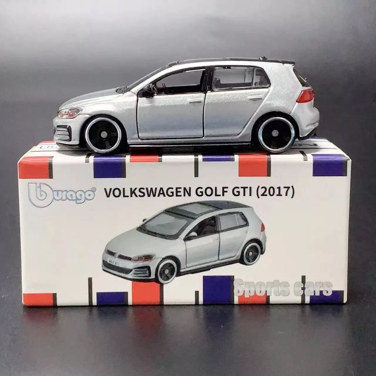 Official Bburago Volkswagen Golf GTI (2017) - 1 : 64 Diecast Scale Model