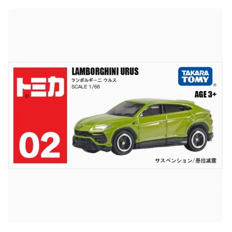 Takara Tomy Tomica Scale 1 : 64 - 02 LAMBORGHINI URUS Green