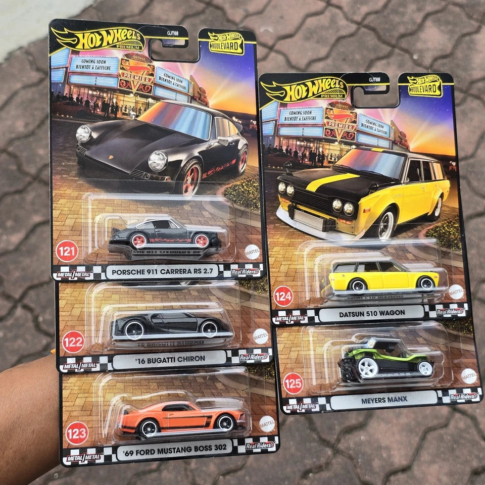 Hot Wheels Premium Imported 2025 Boulevard Exclusive Collection - Set Of 5