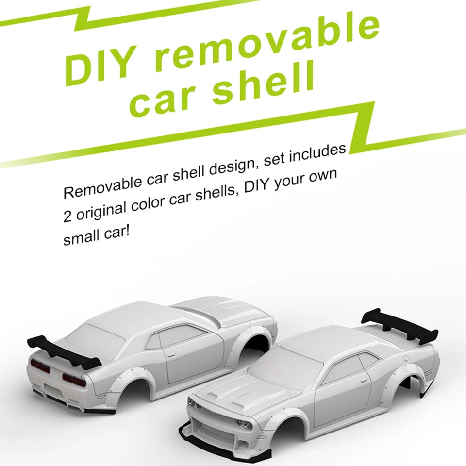 Turbo Racing 1:76 Scale C65 Drift RC Car with Gyro Mini Full Proportional Green Car (No Cod Allowed On This Product) - Prepaid Orders Only