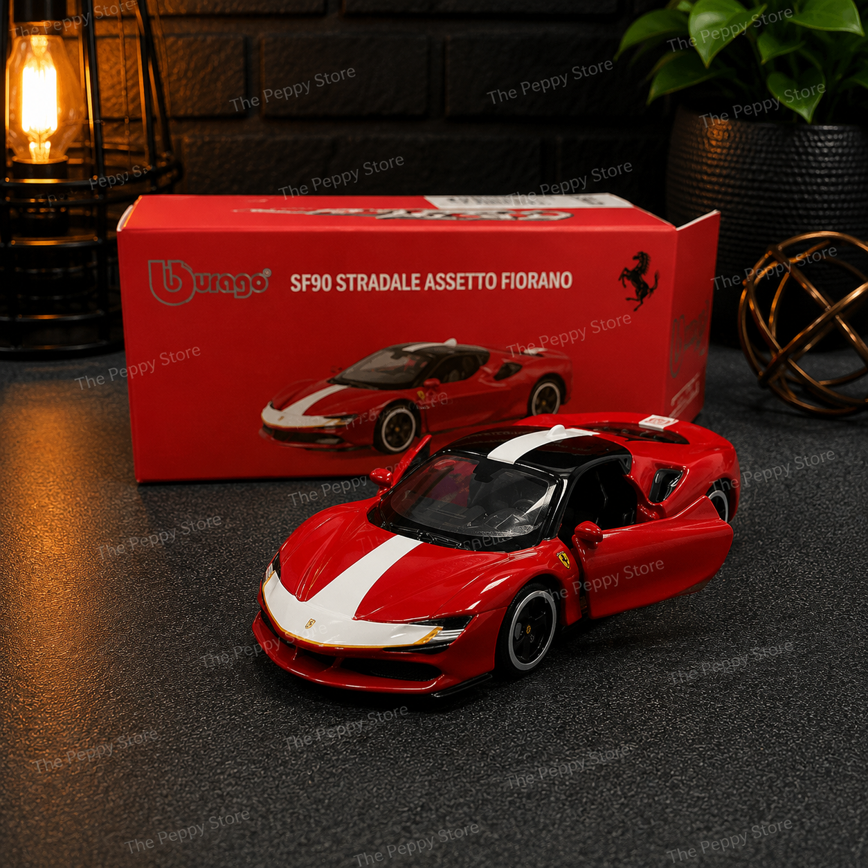 Official Bburago SF90 Stradale Assetto Fiorano - 1 : 64 Diecast Scale Model