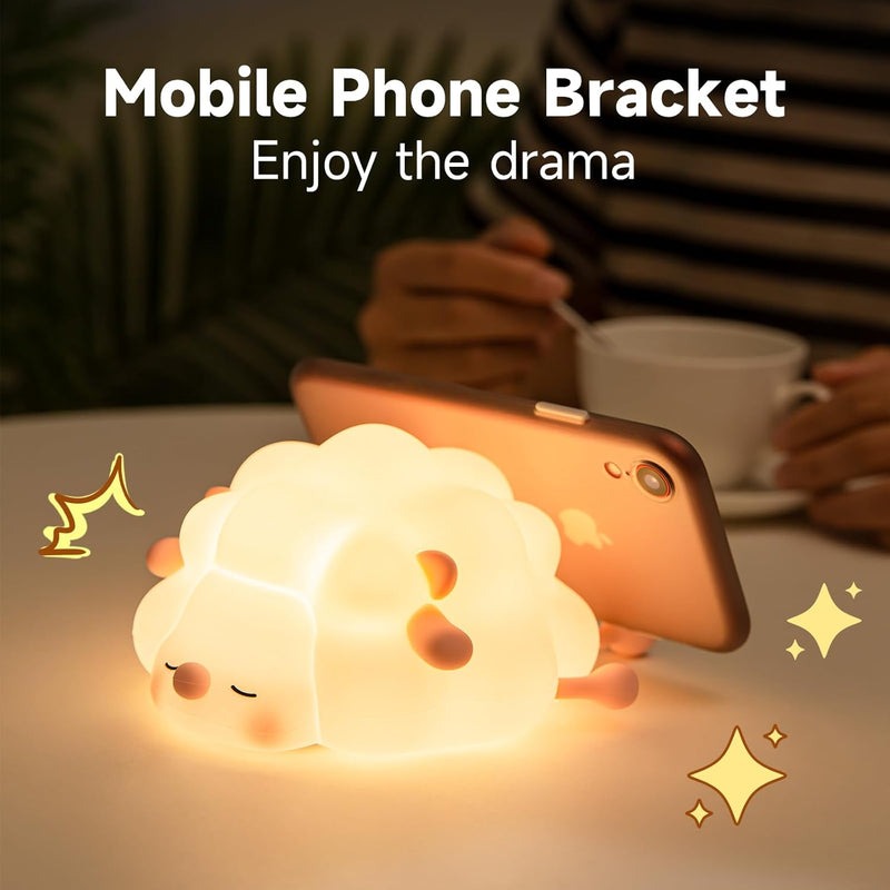 Cute Sleeping Sheep 3D Silicon Colour - Changing Touch Lamp