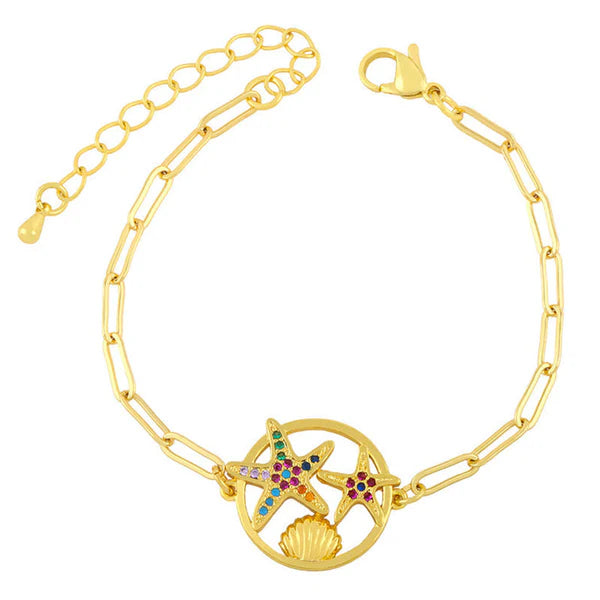 Starfish Link Bracelet (Only Starfish Bracelet Will Be Provided)