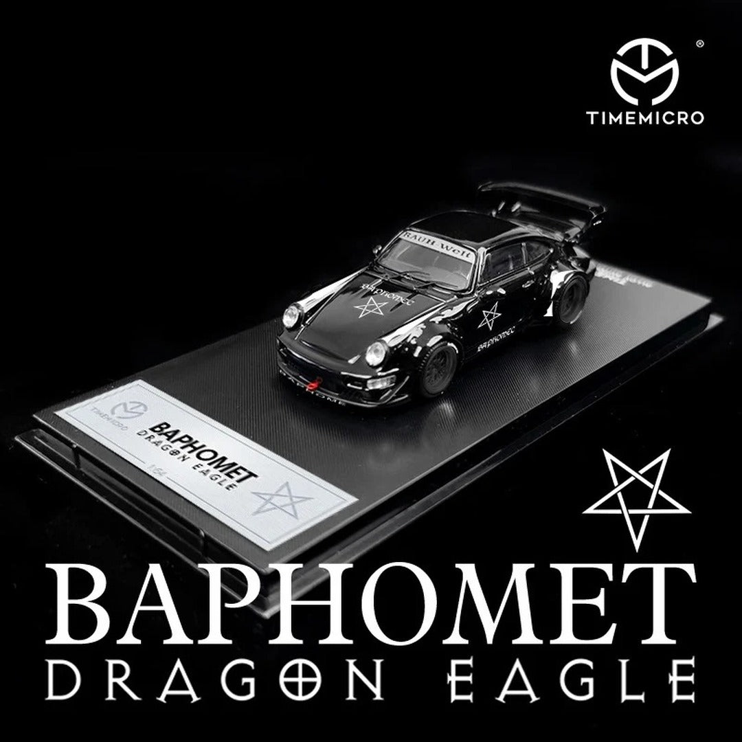 TimeMicro Porsche RWB Baphomet Dragon Eagle 1:64 Scale Alloy Diecast Model Car